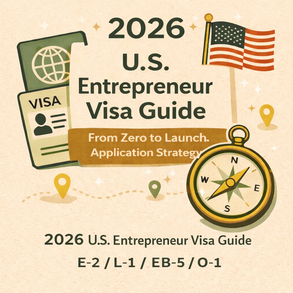 🧭 2026 美國創業簽證全攻略-從零到落地的申請秘訣 : E2 / L1 / EB5 / O1
